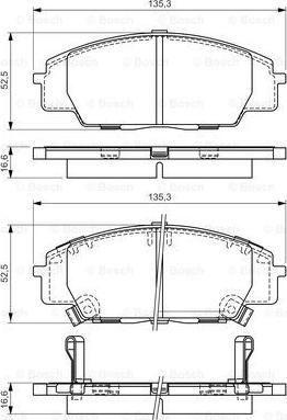 BOSCH 0 986 494 311 - Komplet Pločica, disk-kočnica www.molydon.hr