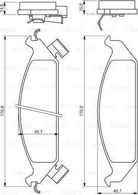 BOSCH 0 986 494 313 - Komplet Pločica, disk-kočnica www.molydon.hr