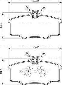 BOSCH 0 986 494 389 - Komplet Pločica, disk-kočnica www.molydon.hr