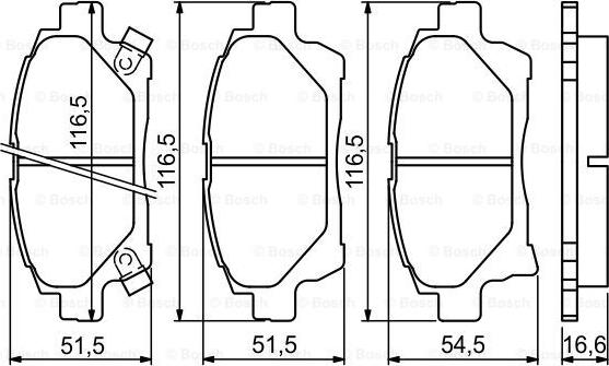 BOSCH 0 986 494 333 - Komplet Pločica, disk-kočnica www.molydon.hr