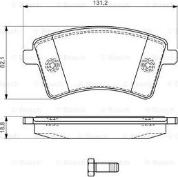 BOSCH 0 986 494 332 - Komplet Pločica, disk-kočnica www.molydon.hr