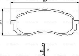 BOSCH 0 986 494 373 - Komplet Pločica, disk-kočnica www.molydon.hr