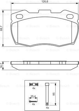 BOSCH 0 986 494 291 - Komplet Pločica, disk-kočnica www.molydon.hr