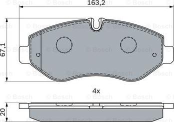 BOSCH 0 986 494 293 - Komplet Pločica, disk-kočnica www.molydon.hr