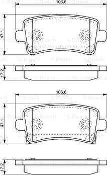 BOSCH 0 986 494 297 - Komplet Pločica, disk-kočnica www.molydon.hr