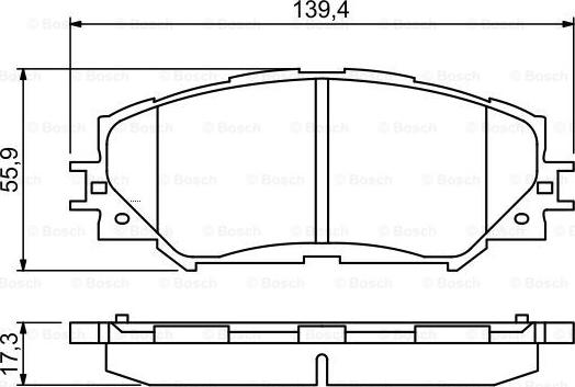 BOSCH 0 986 494 240 - Komplet Pločica, disk-kočnica www.molydon.hr