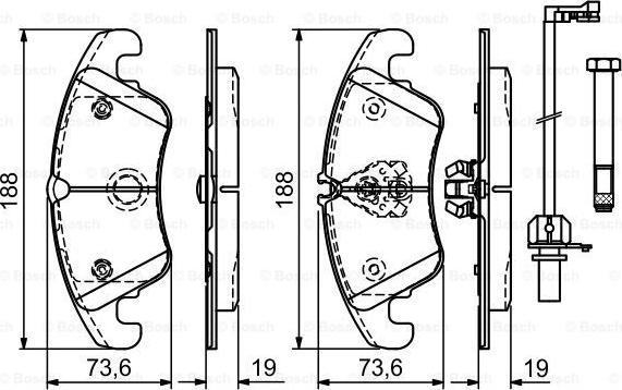 BOSCH 0 986 494 201 - Komplet Pločica, disk-kočnica www.molydon.hr