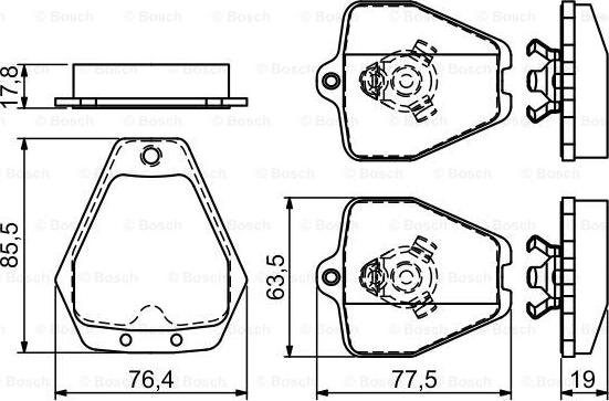 BOSCH 0 986 494 215 - Komplet Pločica, disk-kočnica www.molydon.hr