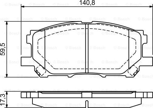 BOSCH 0 986 494 218 - Komplet Pločica, disk-kočnica www.molydon.hr