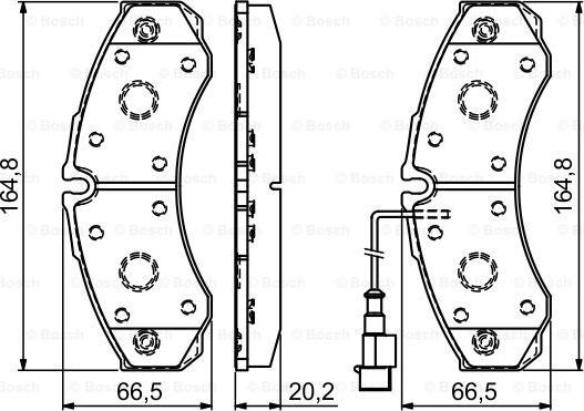 BOSCH 0 986 494 239 - Komplet Pločica, disk-kočnica www.molydon.hr