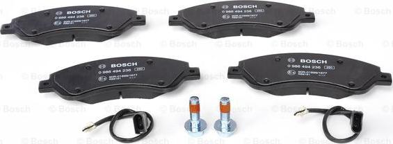 BOSCH 0 986 494 236 - Komplet Pločica, disk-kočnica www.molydon.hr