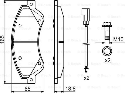 BOSCH 0 986 494 236 - Komplet Pločica, disk-kočnica www.molydon.hr