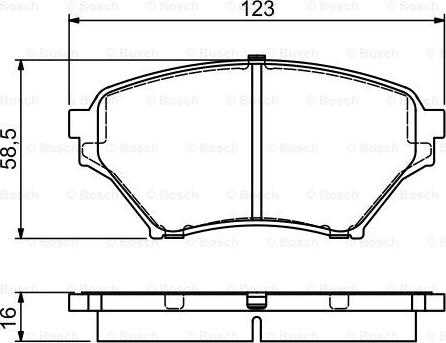 BOSCH 0 986 494 225 - Komplet Pločica, disk-kočnica www.molydon.hr