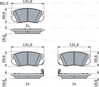 BOSCH 0 986 494 279 - Komplet Pločica, disk-kočnica www.molydon.hr