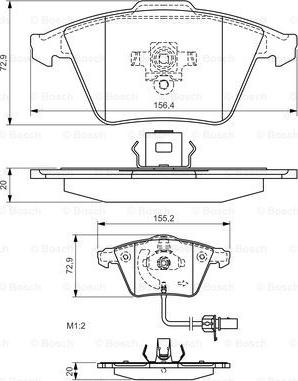 BOSCH 0 986 494 271 - Komplet Pločica, disk-kočnica www.molydon.hr