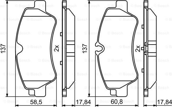 BOSCH 0 986 494 796 - Komplet Pločica, disk-kočnica www.molydon.hr