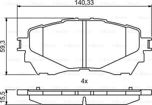 BOSCH 0 986 494 793 - Komplet Pločica, disk-kočnica www.molydon.hr