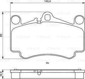 BOSCH 0 986 494 710 - Komplet Pločica, disk-kočnica www.molydon.hr