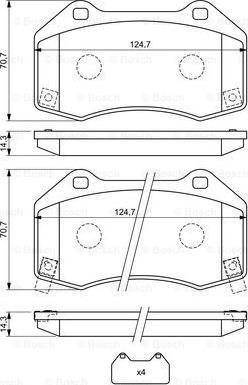 BOSCH 0 986 494 718 - Komplet Pločica, disk-kočnica www.molydon.hr