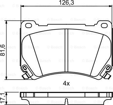 BOSCH 0 986 494 781 - Komplet Pločica, disk-kočnica www.molydon.hr