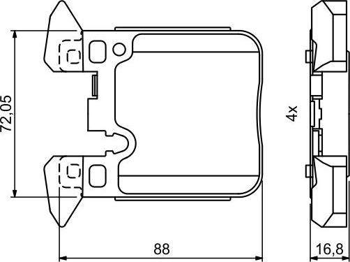 BOSCH 0 986 494 774 - Komplet Pločica, disk-kočnica www.molydon.hr