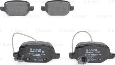 BOSCH 0 986 494 776 - Komplet Pločica, disk-kočnica www.molydon.hr