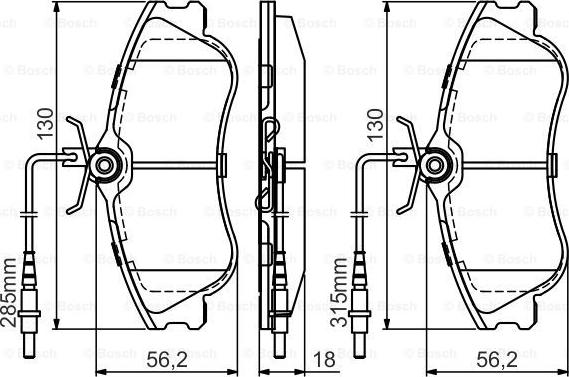 BOSCH 0 986 495 441 - Komplet Pločica, disk-kočnica www.molydon.hr