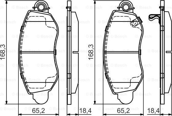 BOSCH 0 986 495 443 - Komplet Pločica, disk-kočnica www.molydon.hr