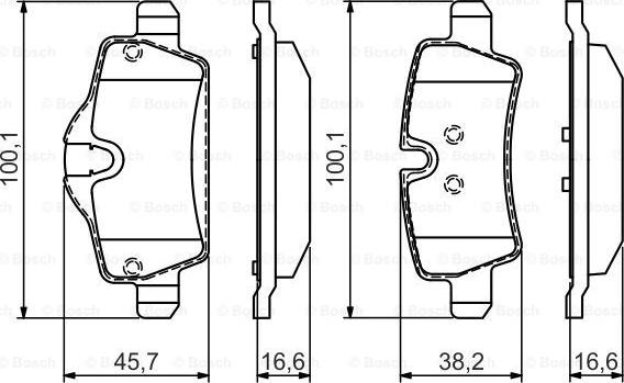 BOSCH 0 986 495 427 - Komplet Pločica, disk-kočnica www.molydon.hr