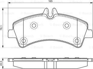 BOSCH 0 986 495 099 - Komplet Pločica, disk-kočnica www.molydon.hr