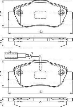 BOSCH 0 986 495 097 - Komplet Pločica, disk-kočnica www.molydon.hr