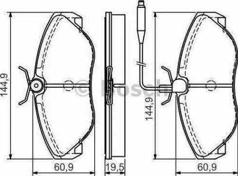 BOSCH F 026 000 051 - Komplet Pločica, disk-kočnica www.molydon.hr