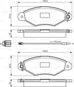 BOSCH 0 986 495 011 - Komplet Pločica, disk-kočnica www.molydon.hr