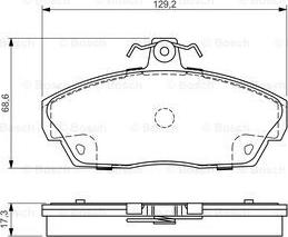 BOSCH 0 986 495 018 - Komplet Pločica, disk-kočnica www.molydon.hr