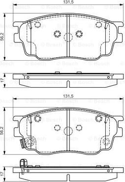 BOSCH 0 986 495 087 - Komplet Pločica, disk-kočnica www.molydon.hr