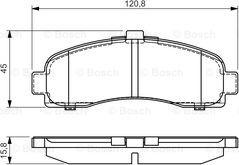 BOSCH 0 986 495 034 - Komplet Pločica, disk-kočnica www.molydon.hr