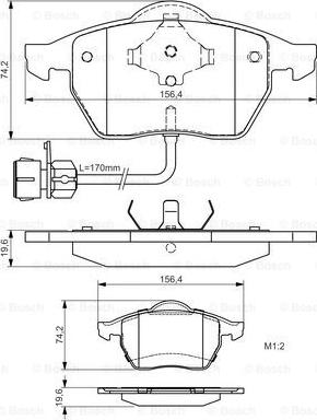 BOSCH 0 986 495 024 - Komplet Pločica, disk-kočnica www.molydon.hr