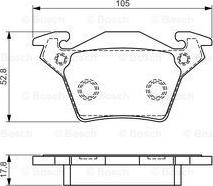 BOSCH 0 986 495 074 - Komplet Pločica, disk-kočnica www.molydon.hr