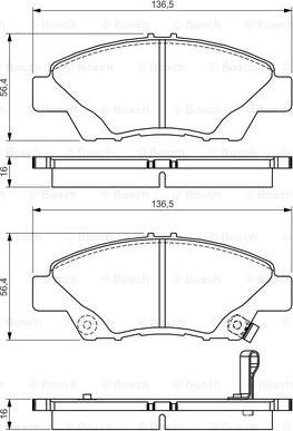 BOSCH 0 986 495 154 - Komplet Pločica, disk-kočnica www.molydon.hr