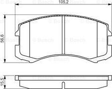 BOSCH 0 986 495 158 - Komplet Pločica, disk-kočnica www.molydon.hr