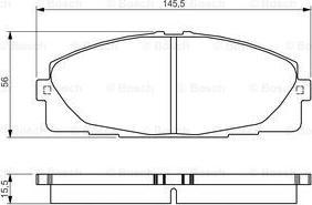 BOSCH 0 986 495 152 - Komplet Pločica, disk-kočnica www.molydon.hr