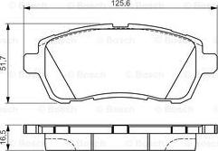 BOSCH 0 986 495 108 - Komplet Pločica, disk-kočnica www.molydon.hr