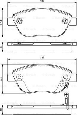 BOSCH 0 986 495 103 - Komplet Pločica, disk-kočnica www.molydon.hr