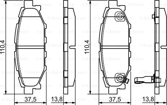 BOSCH 0 986 495 119 - Komplet Pločica, disk-kočnica www.molydon.hr