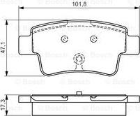 BOSCH 0 986 495 111 - Komplet Pločica, disk-kočnica www.molydon.hr