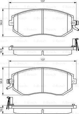 BOSCH 0 986 495 125 - Komplet Pločica, disk-kočnica www.molydon.hr