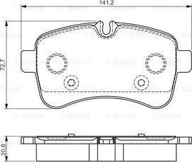 BOSCH 0 986 495 120 - Komplet Pločica, disk-kočnica www.molydon.hr