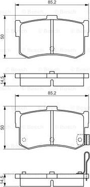 BOSCH 0 986 495 121 - Komplet Pločica, disk-kočnica www.molydon.hr