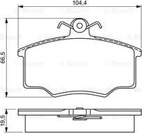 BOSCH 0 986 495 340 - Komplet Pločica, disk-kočnica www.molydon.hr