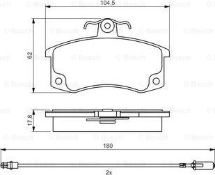 BOSCH 0 986 495 360 - Komplet Pločica, disk-kočnica www.molydon.hr